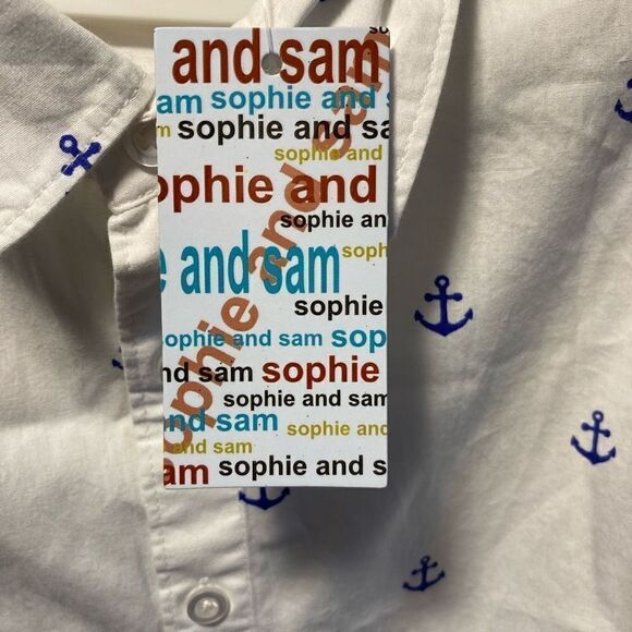 Shirt anchor embroider by Sophie and Sam child’s size 5 - Picture 2 of 3